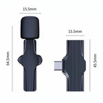 Mini microfono wireless K18 per smartphone e vlog