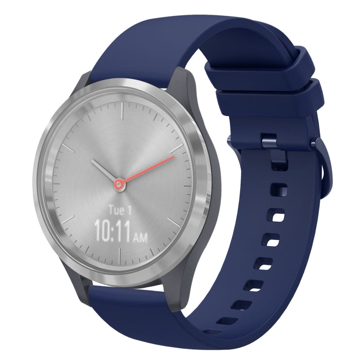 Cinturino in silicone morbido tinta unita da 18 mm, For Garmin Vivomove 3S, For Garmin Vivoactive 4S