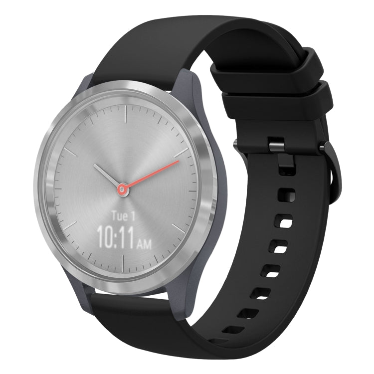 Cinturino in silicone morbido tinta unita da 18 mm, For Garmin Vivomove 3S, For Garmin Vivoactive 4S