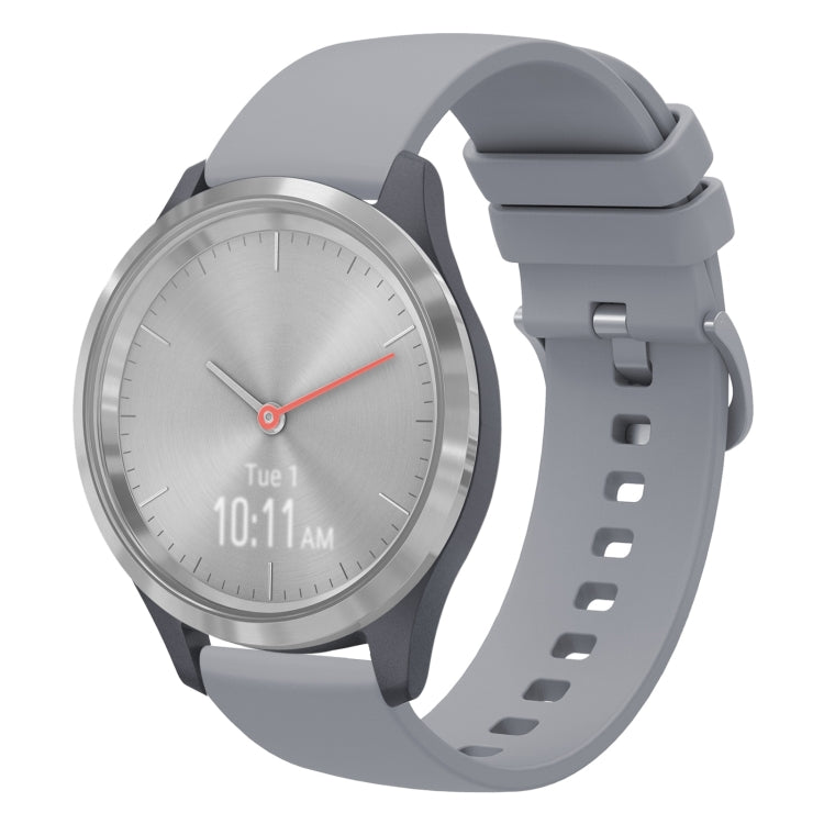 Cinturino in silicone morbido tinta unita da 18 mm, For Garmin Vivomove 3S, For Garmin Vivoactive 4S