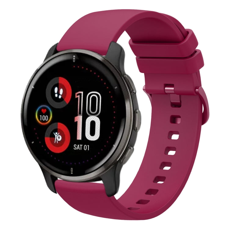 Cinturino in silicone morbido tinta unita da 20 mm, For Garmin Vivomove Sport, For Garmin Venu 2 Plus