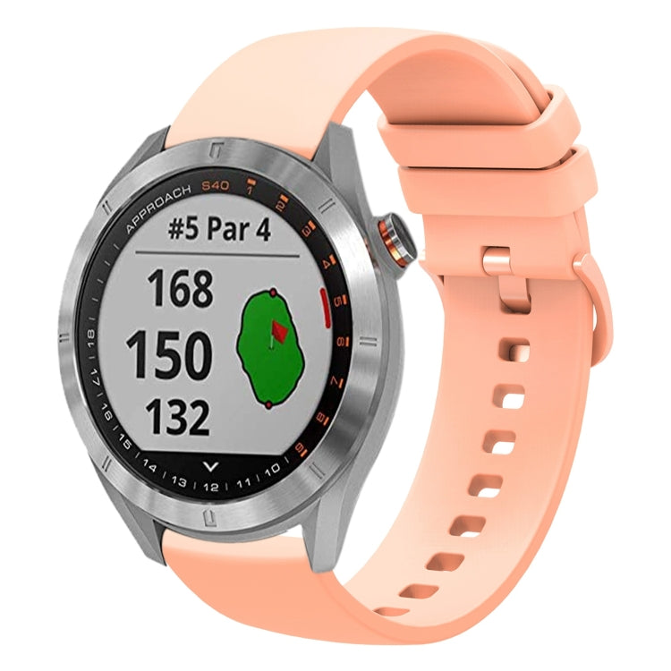 Cinturino in silicone morbido tinta unita da 20 mm, For Garmin Approach S40, For Garmin Forerunner 158