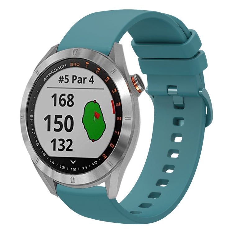 Cinturino in silicone morbido tinta unita da 20 mm, For Garmin Approach S40, For Garmin Forerunner 158