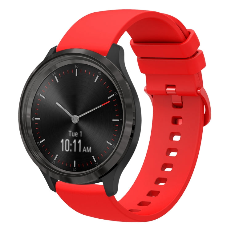 Cinturino in silicone morbido tinta unita da 20 mm, For Garmin Venu SQ, For Garmin Vivomove 3