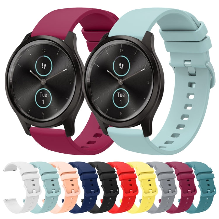 Cinturino in silicone morbido tinta unita da 20 mm, For Garmin Garminmove Style, For Garmin Vivomove