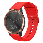 Cinturino in silicone morbido tinta unita da 20 mm, For Garmin Vivomove HR Sport, For Garmin Vivoactive 3