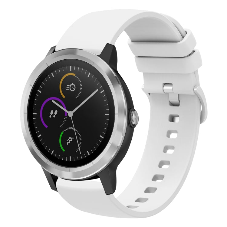 Cinturino in silicone morbido tinta unita da 20 mm, For Garmin Vivomove HR Sport, For Garmin Vivoactive 3