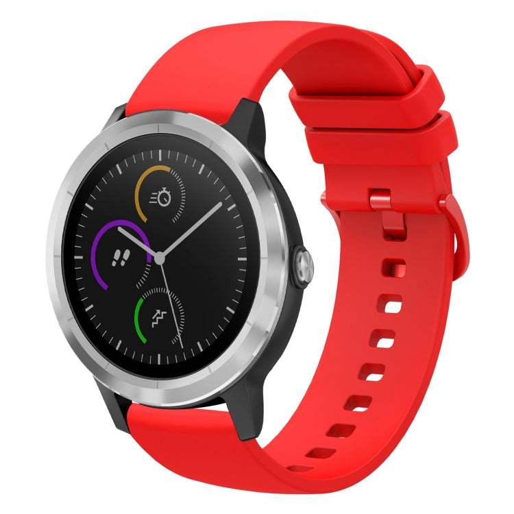 Cinturino in silicone morbido tinta unita da 20 mm, For Garmin Vivomove HR Sport, For Garmin Vivoactive 3