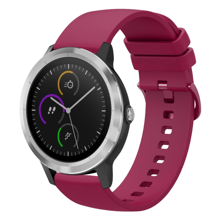 Cinturino in silicone morbido tinta unita da 20 mm, For Garmin Vivomove HR Sport, For Garmin Vivoactive 3