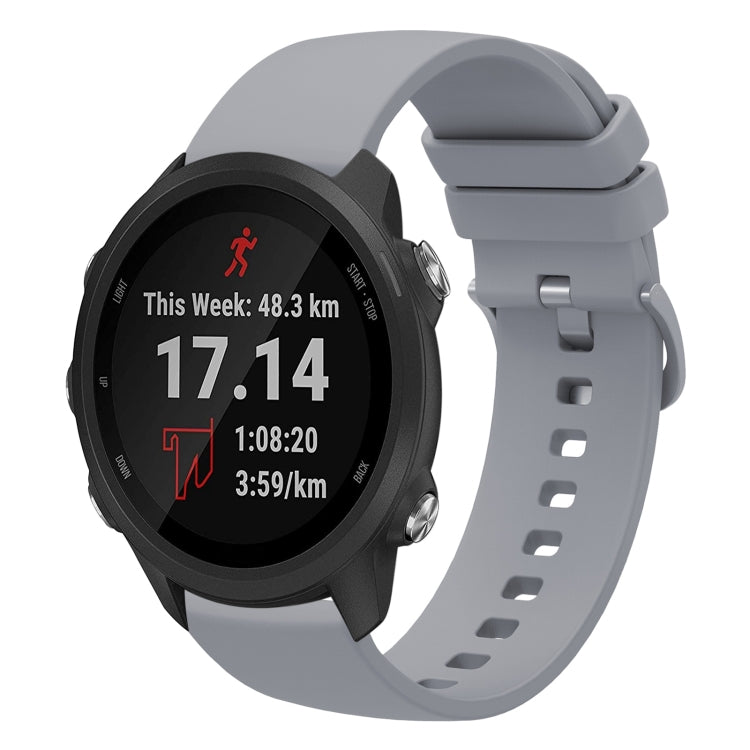 Cinturino in silicone morbido tinta unita da 20 mm, For Garmin Forerunner 245 Music, For Garmin Forerunner 645