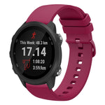 Cinturino in silicone morbido tinta unita da 20 mm, For Garmin Forerunner 245 Music, For Garmin Forerunner 645