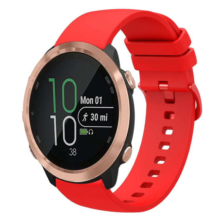 Cinturino in silicone morbido tinta unita da 20 mm, For Garmin Forerunner 645 Music