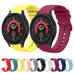 Cinturino in silicone morbido tinta unita da 20 mm, For Samsung Galaxy Watch5 44mm, For Samsung Galaxy Watch5 Pro 45mm