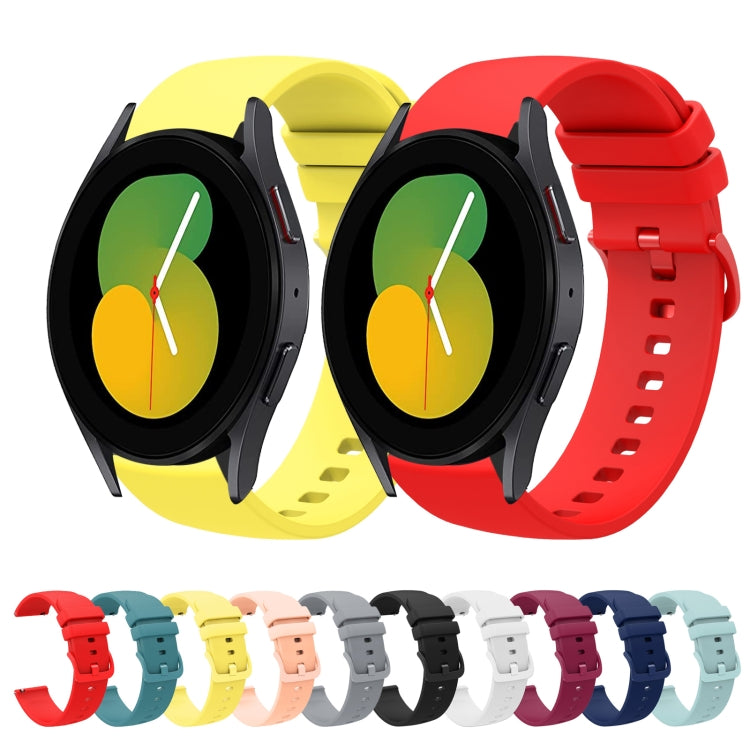 Cinturino in silicone morbido tinta unita da 20 mm, For Samsung Galaxy Watch5 40mm, For Samsung  Galaxy Watch 4 Classic 42mm