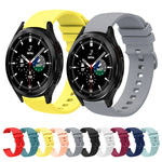 Cinturino in silicone morbido tinta unita da 20 mm, For Samsung  Galaxy Watch 4 Classic 46mm, For Samsung Galaxy Watch3 41mm