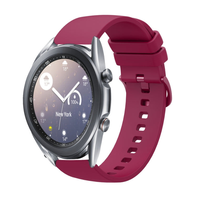 Cinturino in silicone morbido tinta unita da 20 mm, For Samsung  Galaxy Watch 4 Classic 46mm, For Samsung Galaxy Watch3 41mm