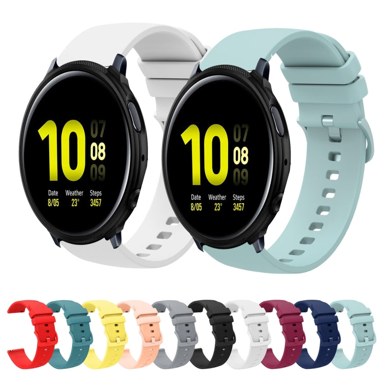 Cinturino in silicone morbido tinta unita da 20 mm, For Samsung Galaxy Watch Active 2 44mm, For Samsung Galaxy Watch Active 40mm