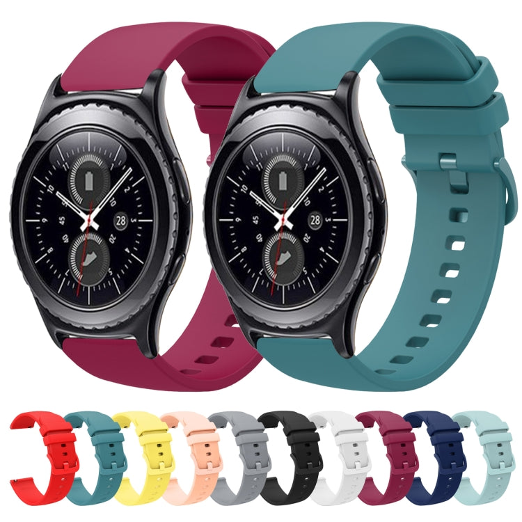Cinturino in silicone morbido tinta unita da 20 mm, For Samsung Gear S2 Classic, For Samsung Galaxy Watch Active 2 40mm