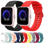 Cinturino in silicone morbido tinta unita da 20 mm, For Amazfit BIP U, For Amazfit GTR 42mm