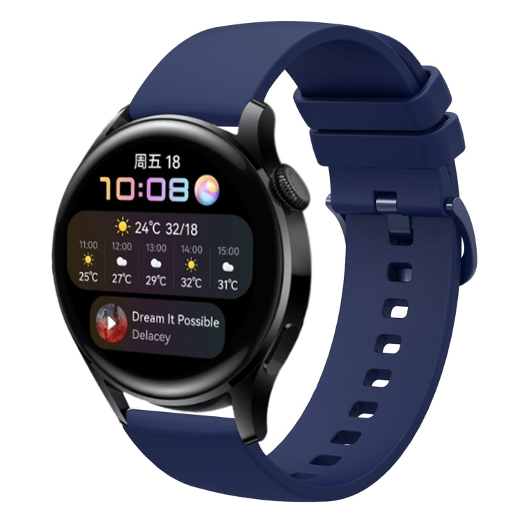 Cinturino in silicone morbido tinta unita da 22 mm, For Huawei Watch GT Runner, For Huawei Watch 3