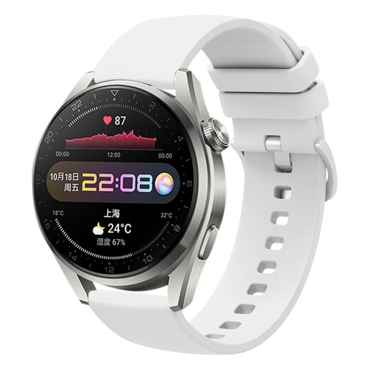 Cinturino in silicone morbido tinta unita da 22 mm, For Huawei Watch 3 Pro, For Huawei GT2 Pro