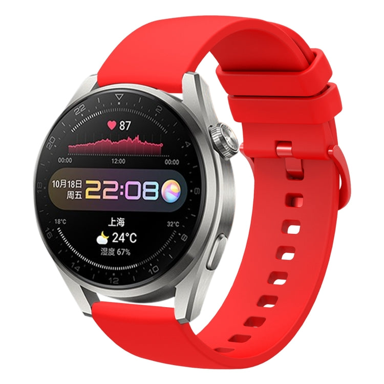 Cinturino in silicone morbido tinta unita da 22 mm, For Huawei Watch 3 Pro, For Huawei GT2 Pro