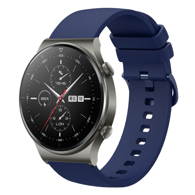 Cinturino in silicone morbido tinta unita da 22 mm, For Huawei Watch 3 Pro, For Huawei GT2 Pro