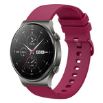 Cinturino in silicone morbido tinta unita da 22 mm, For Huawei Watch 3 Pro, For Huawei GT2 Pro