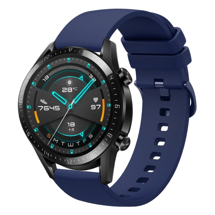 Cinturino in silicone morbido tinta unita da 22 mm, For Huawei Watch GT 2E, For Huawei GT2 46mm