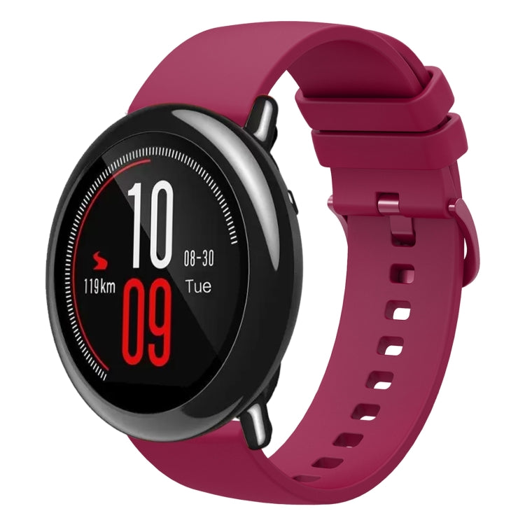 Cinturino in silicone morbido tinta unita da 22 mm, For Amazfit Pace, For Amazfit Stratos