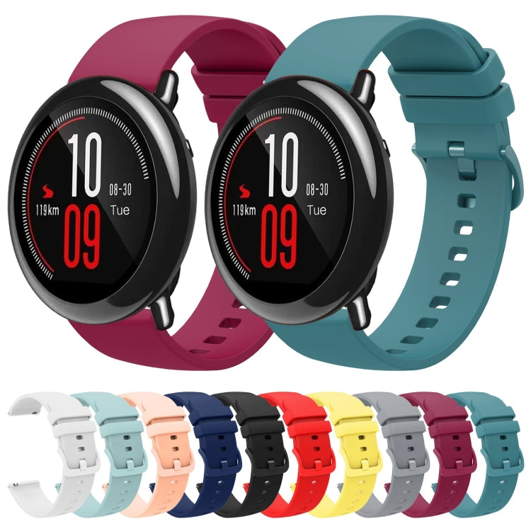 Cinturino in silicone morbido tinta unita da 22 mm, For Amazfit Pace, For Amazfit Stratos