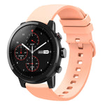 Cinturino in silicone morbido tinta unita da 22 mm, For Amazfit Pace, For Amazfit Stratos
