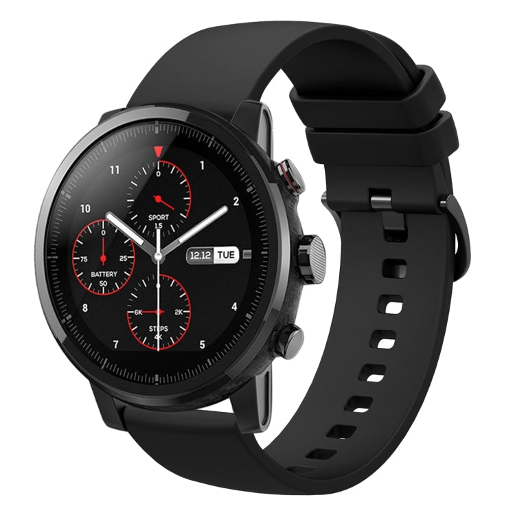Cinturino in silicone morbido tinta unita da 22 mm, For Amazfit Pace, For Amazfit Stratos