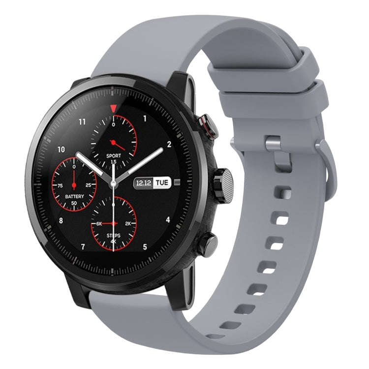 Cinturino in silicone morbido tinta unita da 22 mm, For Amazfit Pace, For Amazfit Stratos