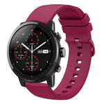 Cinturino in silicone morbido tinta unita da 22 mm, For Amazfit Pace, For Amazfit Stratos
