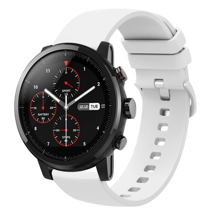 Cinturino in silicone morbido tinta unita da 22 mm, For Amazfit 2 Stratos