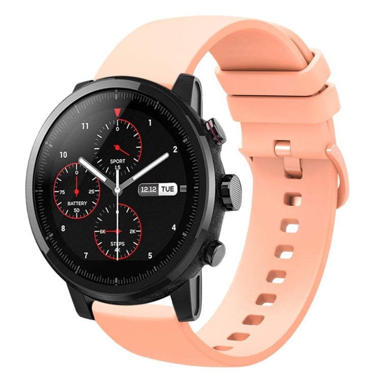 Cinturino in silicone morbido tinta unita da 22 mm, For Amazfit 2 Stratos
