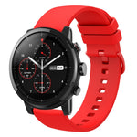 Cinturino in silicone morbido tinta unita da 22 mm, For Amazfit 2 Stratos