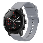 Cinturino in silicone morbido tinta unita da 22 mm, For Amazfit 2 Stratos