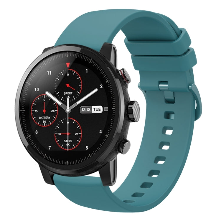Cinturino in silicone morbido tinta unita da 22 mm, For Amazfit 2 Stratos