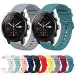 Cinturino in silicone morbido tinta unita da 22 mm, For Amazfit 2 Stratos