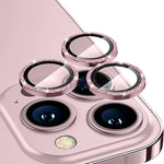 ENKAY Pellicola in vetro temperato con lente posteriore glitterata in lega di alluminio per iPhone 14 Pro / 14 Pro Max, For iPhone 14 Pro / 14 Pro Max