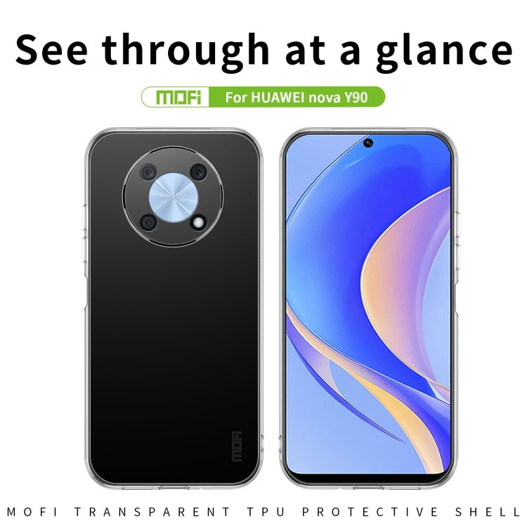 Custodia per telefono in TPU ultrasottile serie MOFI Ming, For Huawei nova Y90 / Enjoy 50 Pro, For Tecno Spark 6 Go