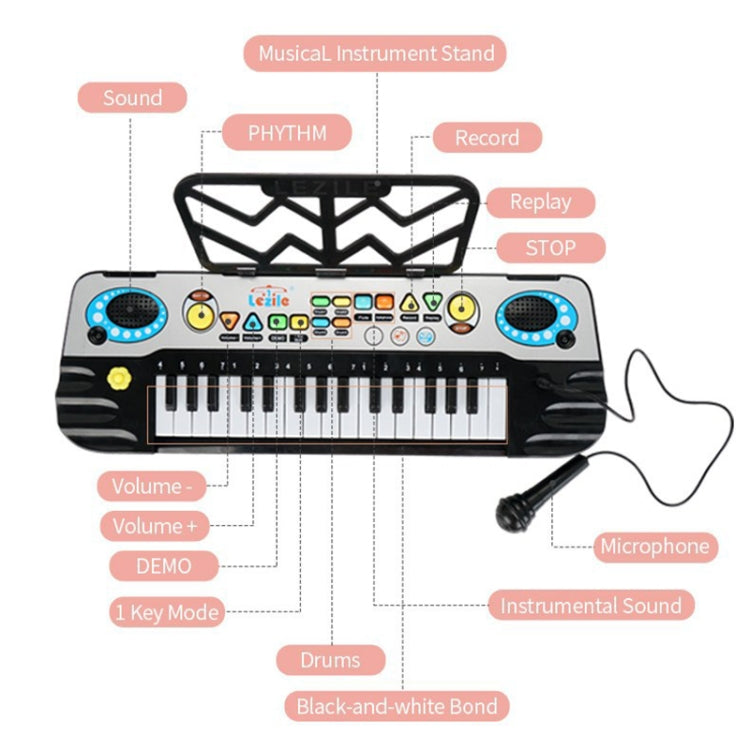 MoFun 3202 Pianoforte per bambini con tastiera elettronica a 32 tasti, 3202