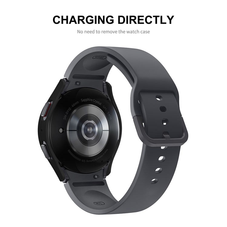 Per Samsung Galaxy Watch5 44mm ENKAY Hat-Prince Cornice per PC a copertura totale + Custodia in vetro temperato 9H