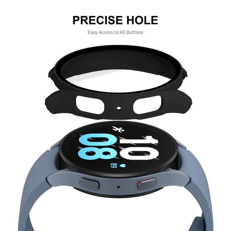 Per Samsung Galaxy Watch5 44mm ENKAY Hat-Prince Cornice per PC a copertura totale + Custodia in vetro temperato 9H