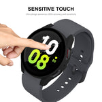 Per Samsung Galaxy Watch5 44mm ENKAY Hat-Prince Cornice per PC a copertura totale + Custodia in vetro temperato 9H