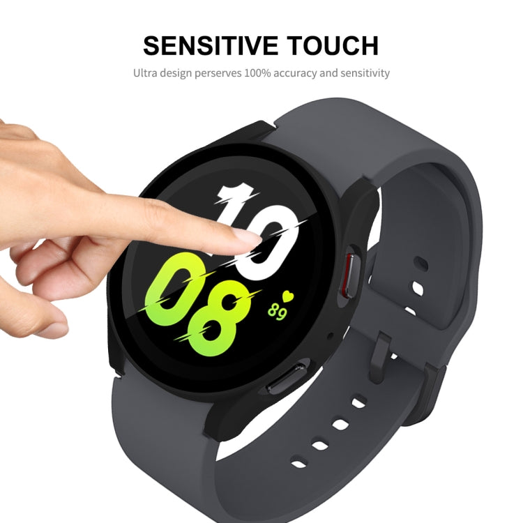 Per Samsung Galaxy Watch5 44mm ENKAY Hat-Prince Cornice per PC a copertura totale + Custodia in vetro temperato 9H