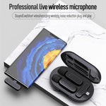 Microfono da bavero wireless K61 con cancellazione rumore