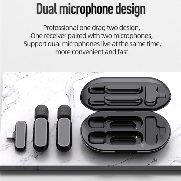Microfono da bavero wireless K61 con cancellazione rumore